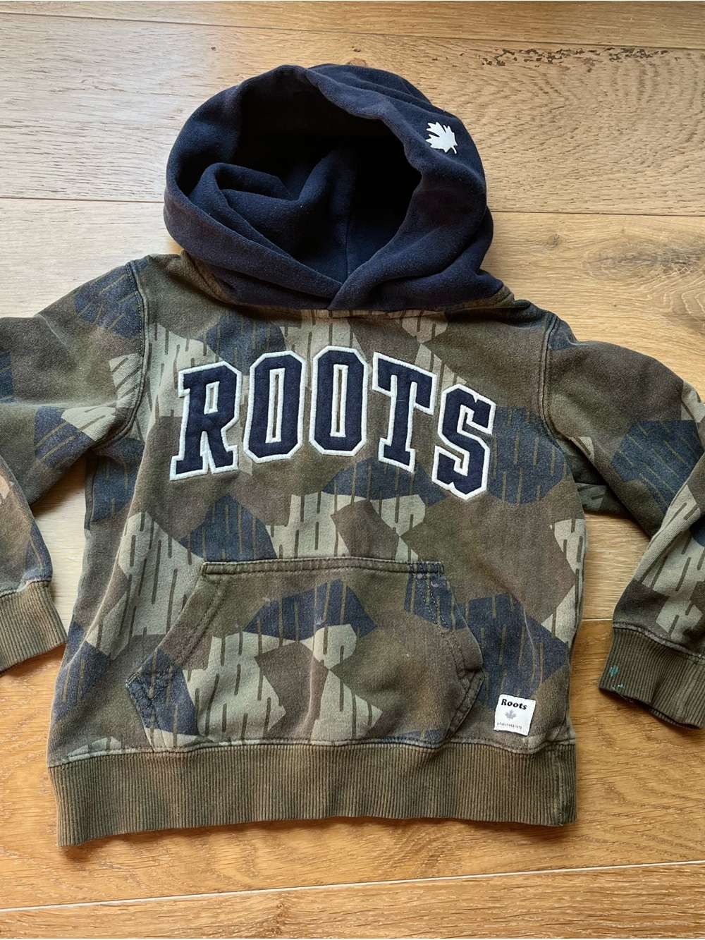 Roots Kids Camo Hoodie Sweatshirt 5T